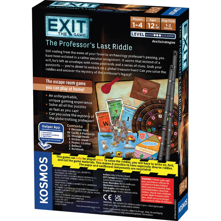 Exit The Game - The Professor's Last Riddle