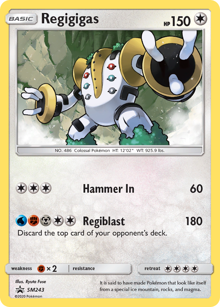 Regigigas (SM243) [Soleil et Lune : Promos Black Star] 