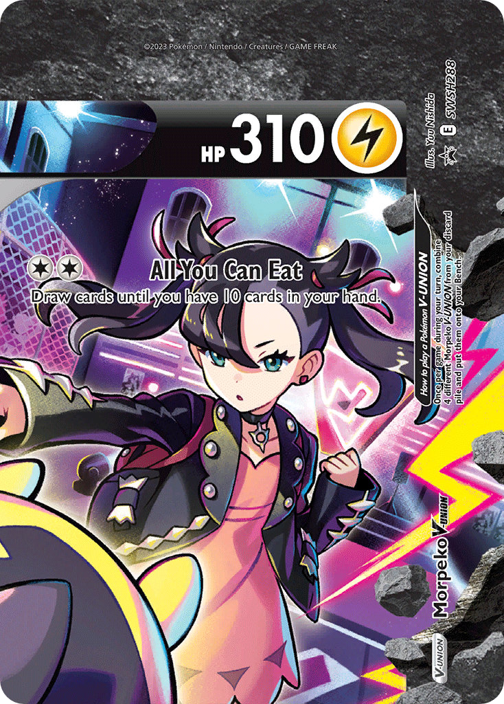 Morpeko V-UNION SWSH288/307 - SWSH Black Star Promos Holofoil