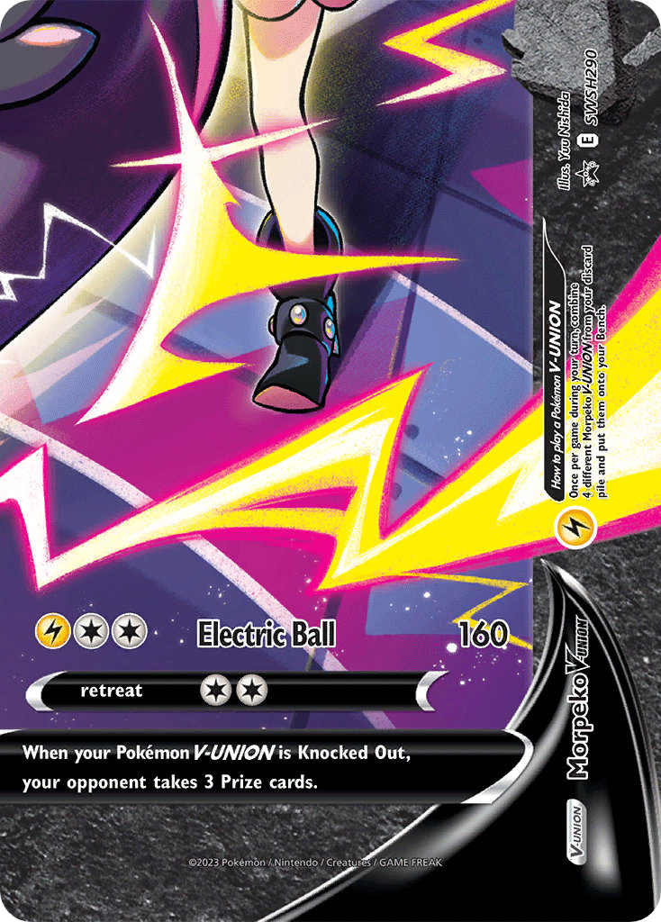 Morpeko V-UNION SWSH290/307 - SWSH Black Star Promos Holofoil