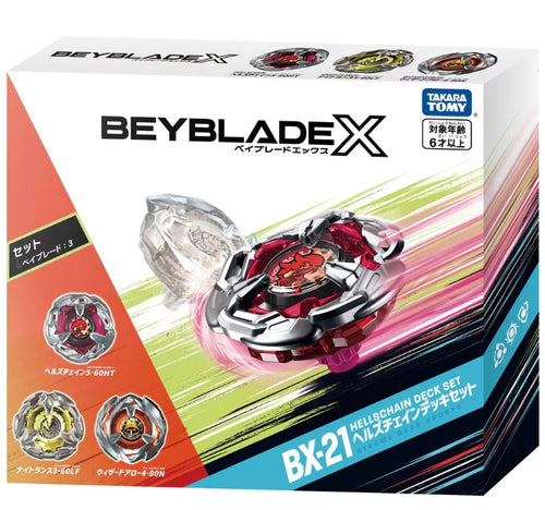 Beyblade X - BX-21 Hell's Chain Deck Set