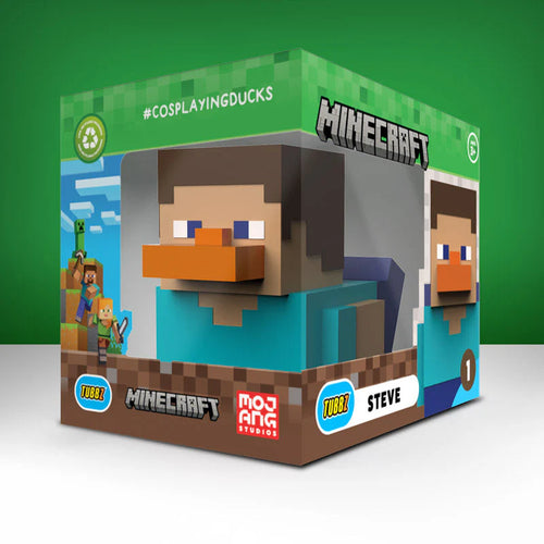Tubbz - Boxed Rubber Duck - Minecraft - Steve