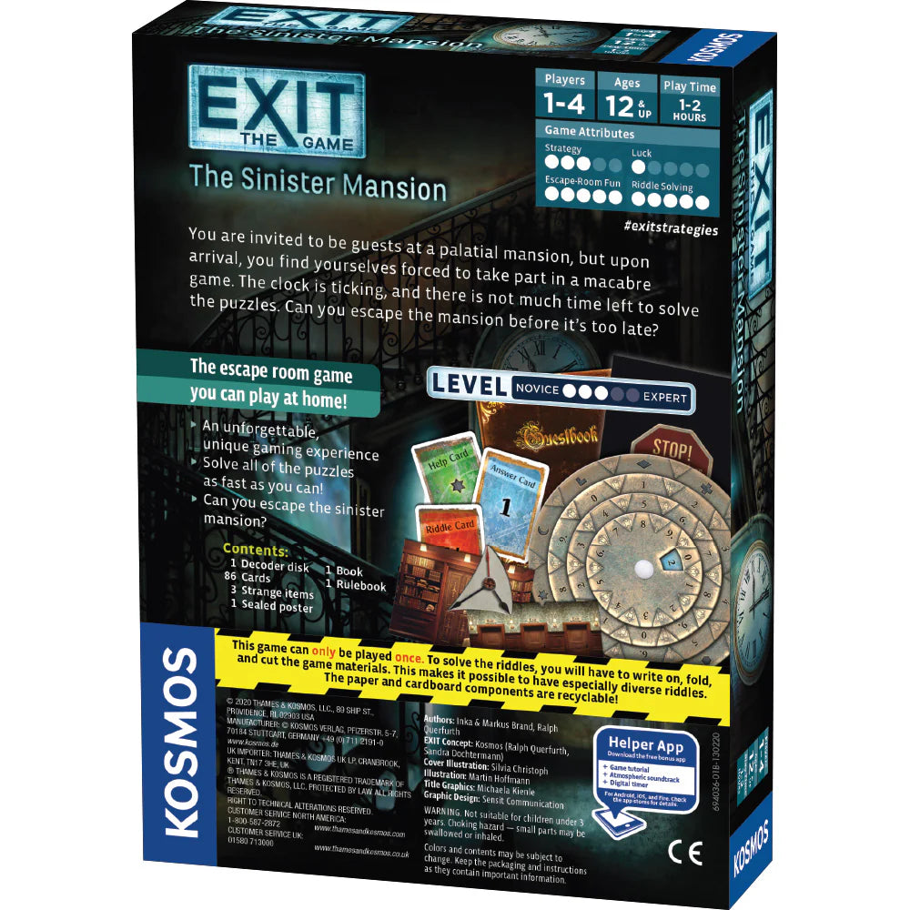 Exit The Game - The Sinister Mansion