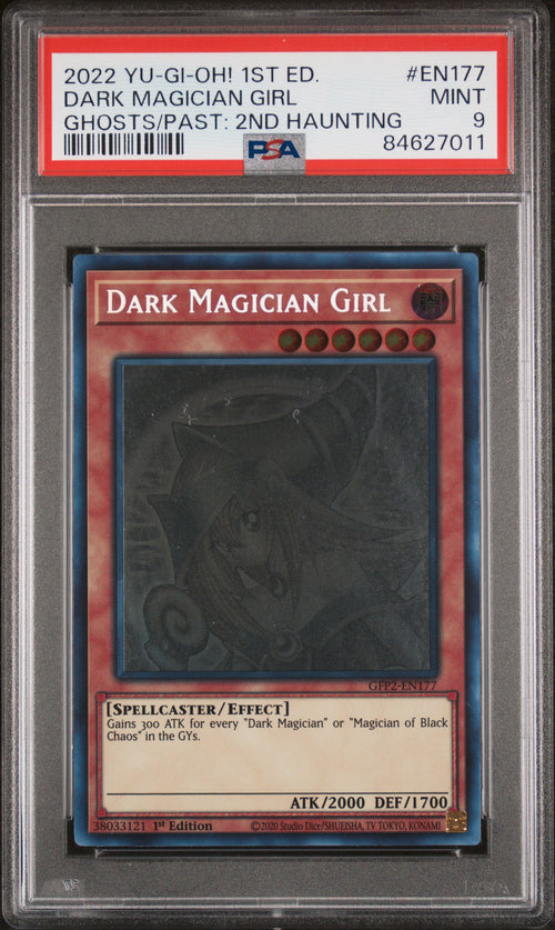 Yugioh - PSA 9 - Dark Magician Girl - Ghost Rare - GFP2