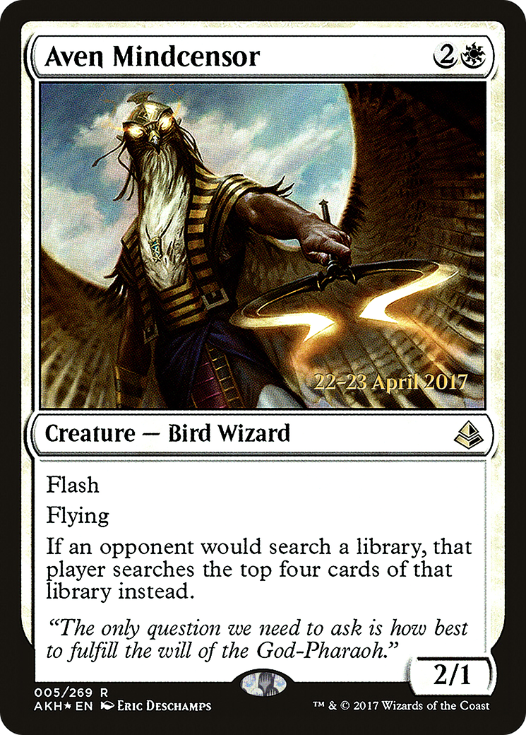 Aven Mindcensor (PRE-005) - Amonkhet Promos Foil
