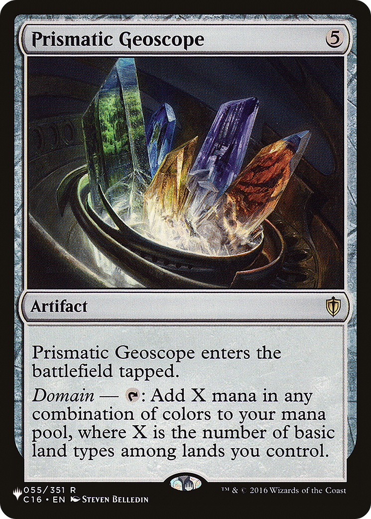 Géoscope prismatique [La liste] 