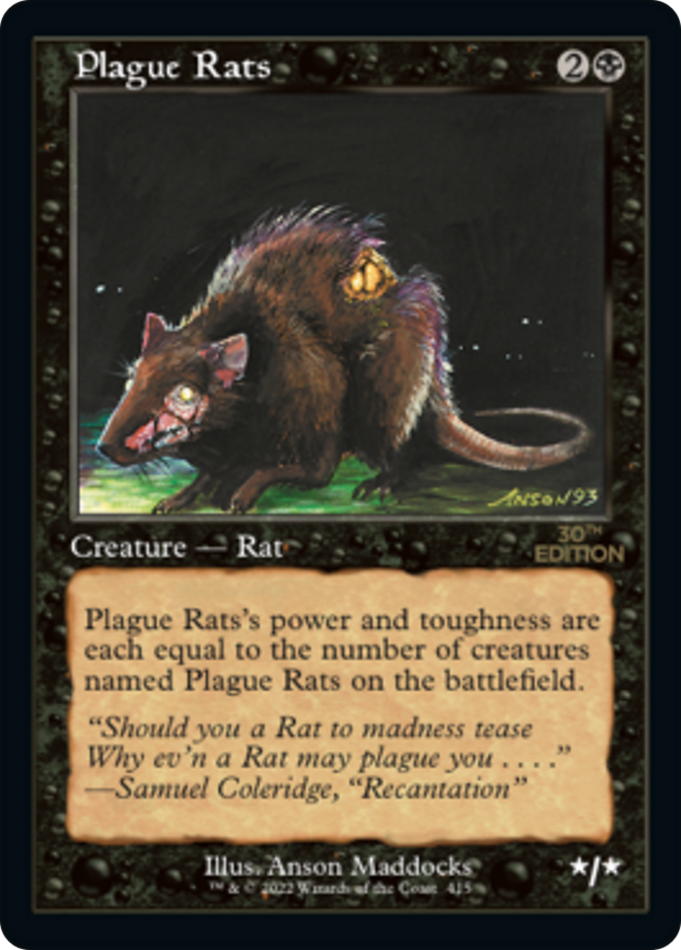 Plague Rats (Rétro) [Édition 30e anniversaire] 