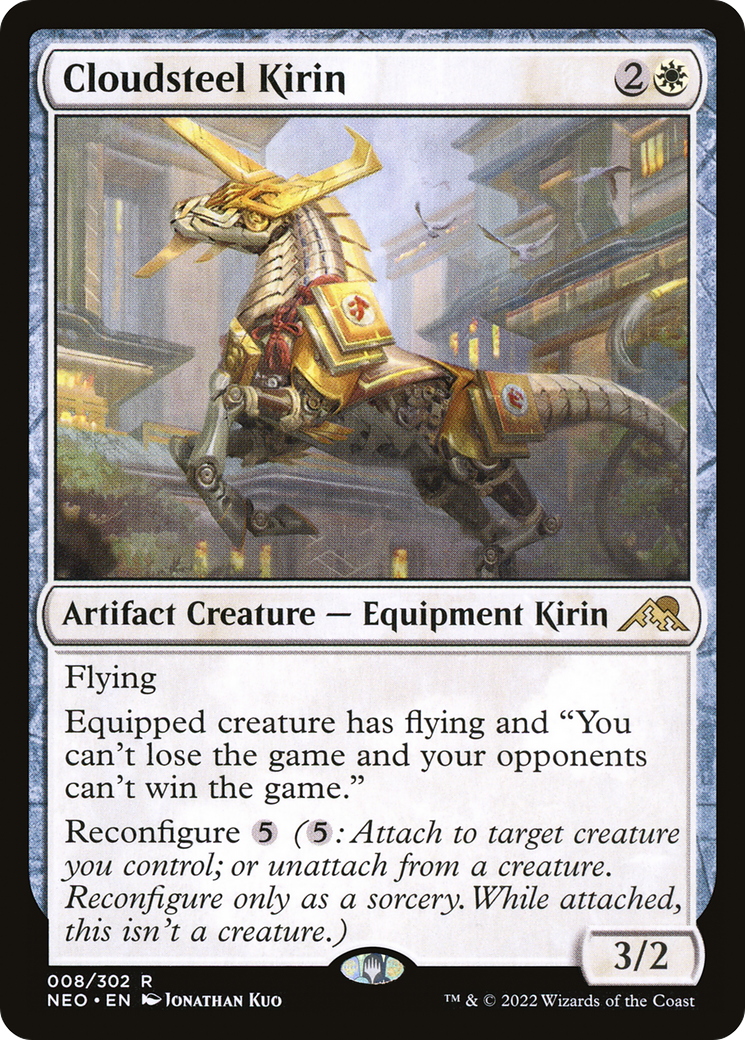 Kirin en acier nuageux [Kamigawa : Dynastie Néon] 
