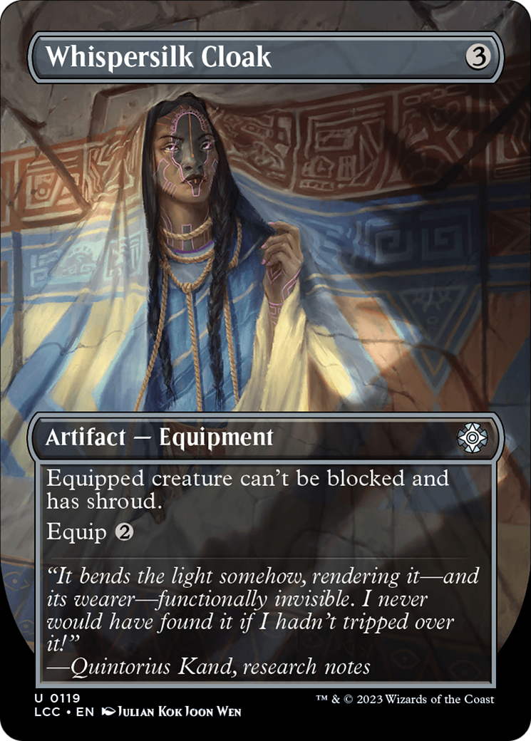Cape de Whispersilk (sans bordure) [Commandant des cavernes perdues d'Ixalan] 