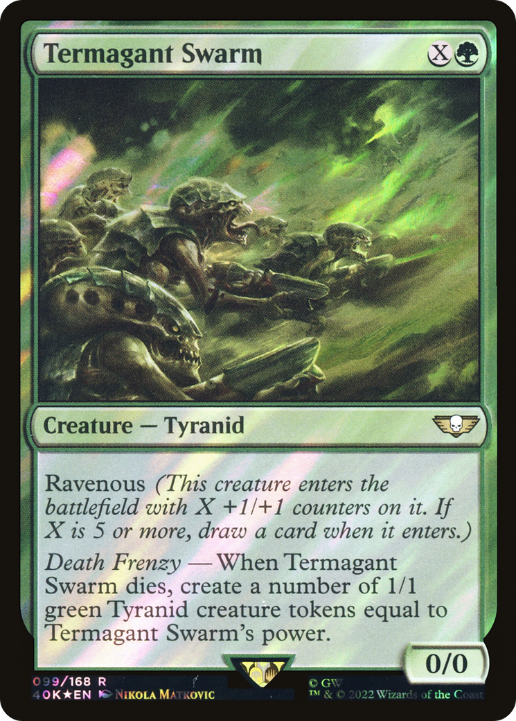 Essaim de Termagant (Surge Foil) [Warhammer 40,000] 