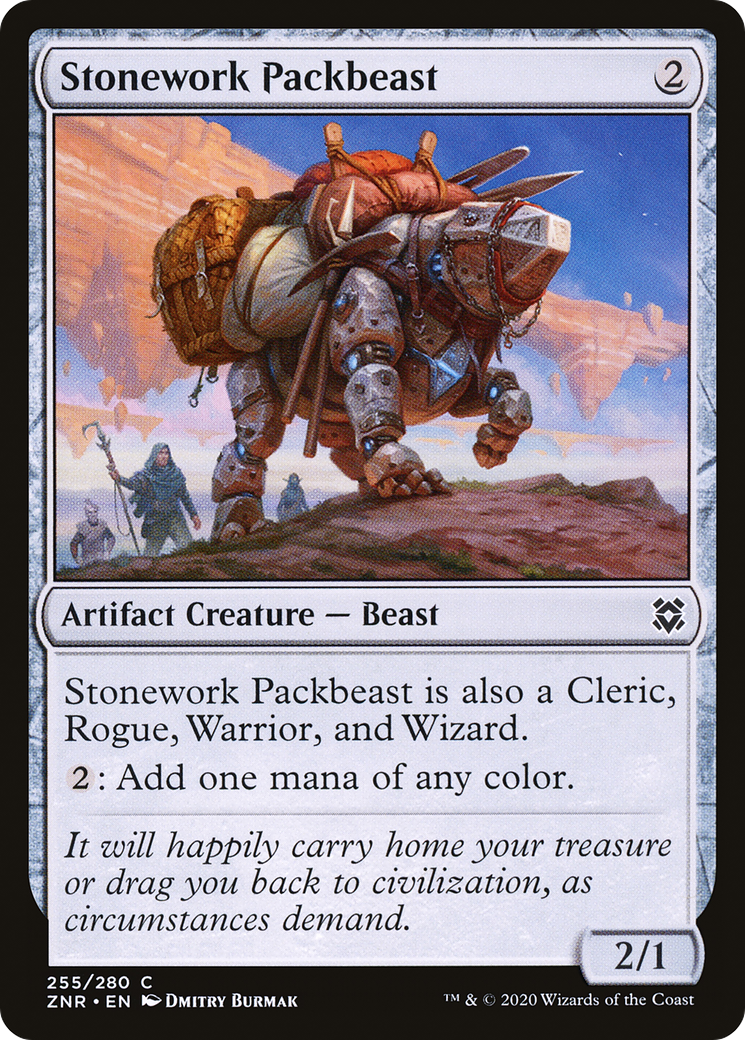Bête de somme en pierre [Zendikar Rising] 