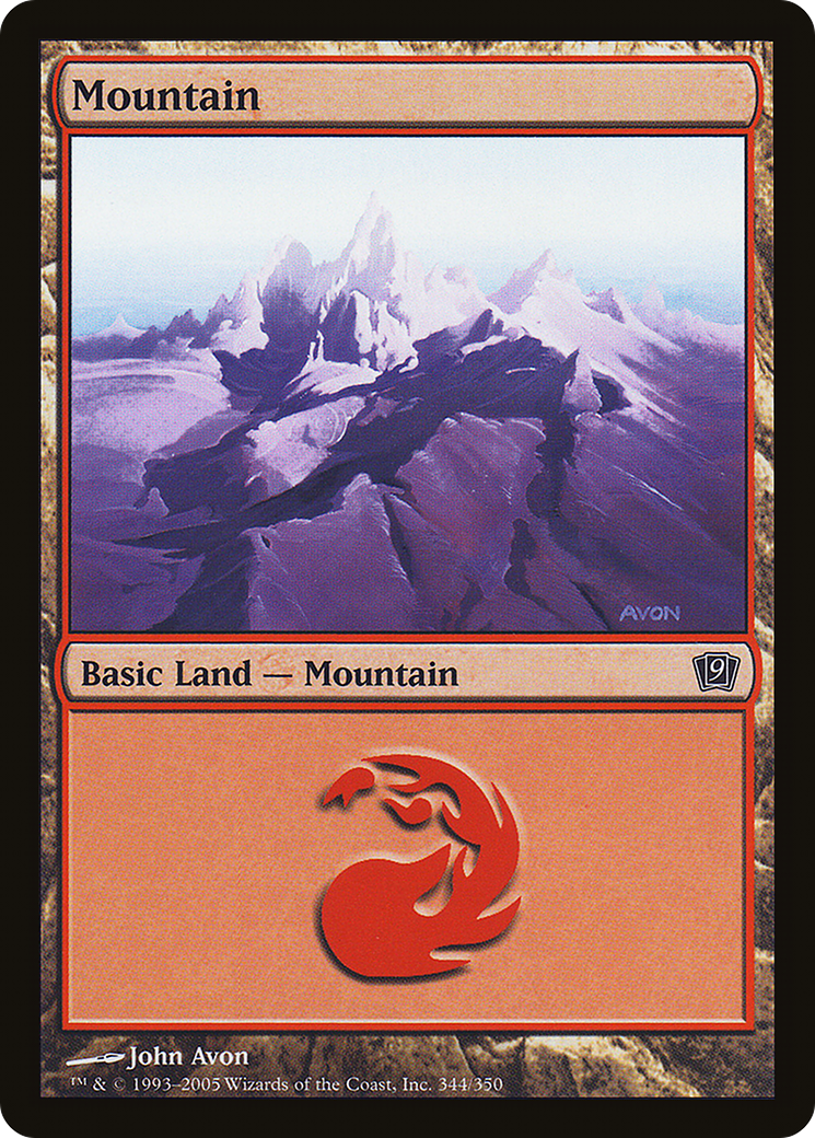 Mountain (9ED-344★) - 9th Edition Foil