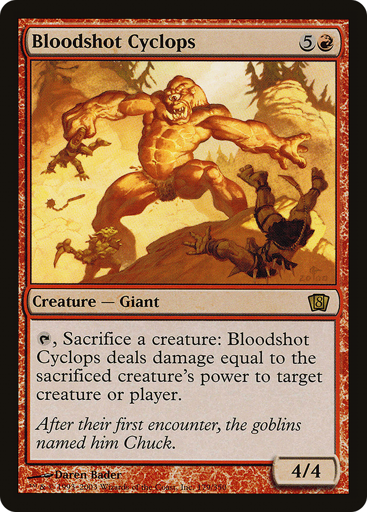 Bloodshot Cyclops (8ED-179★) - 8th Edition Foil