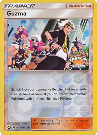 Guzma (115a/147) (Personnel promotionnel du championnat régional) [Sun &amp; Moon : Burning Shadows] 