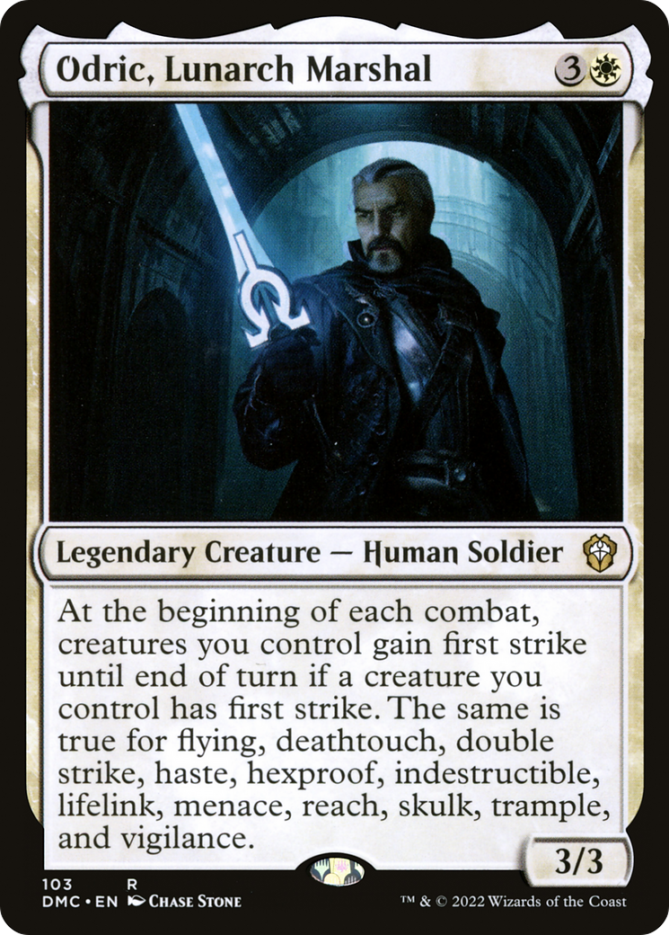 Odric, maréchal Lunarque [Commandant de Dominaria United] 