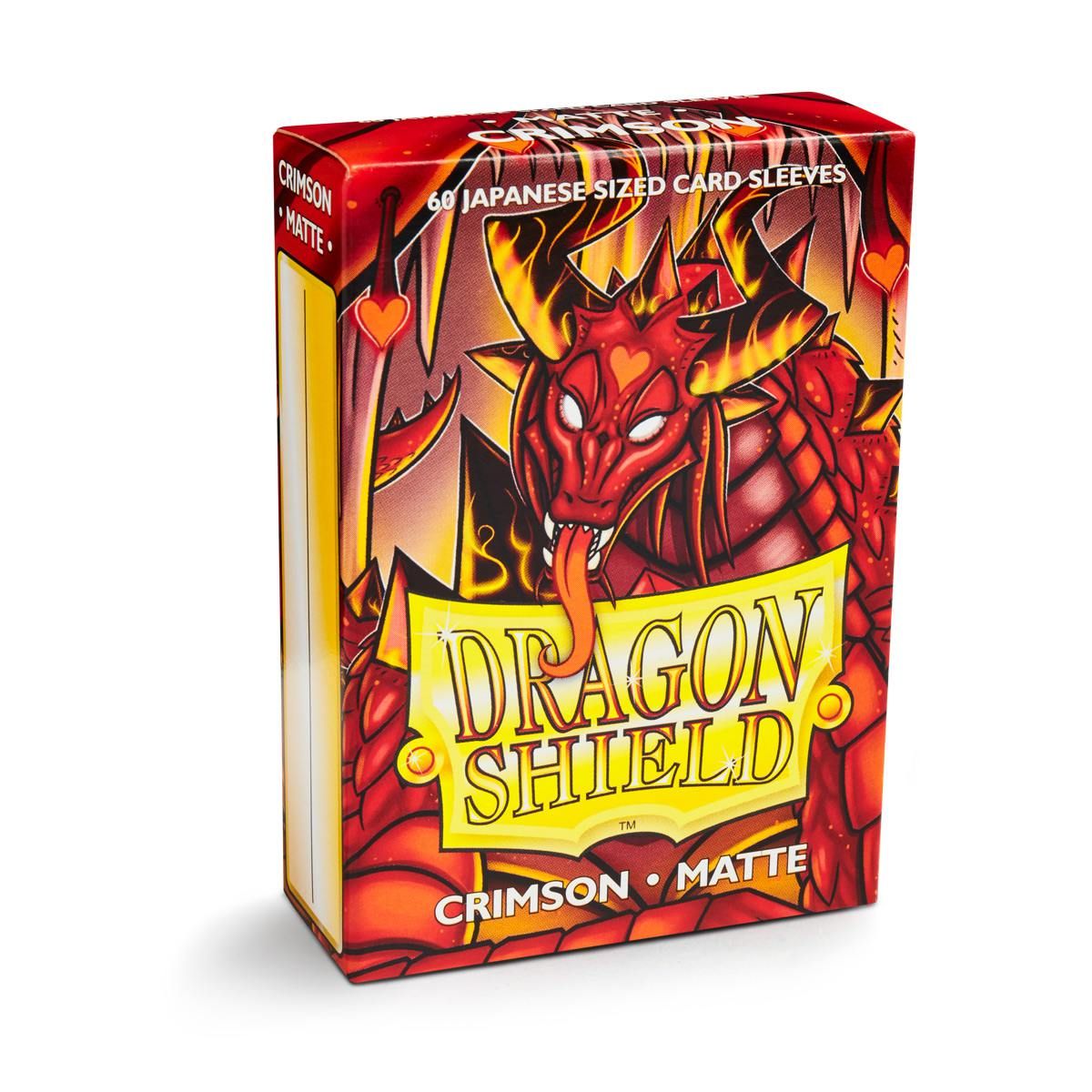 Dragon Shield : Pochettes taille japonaise 60ct - Crimson (Mat) 
