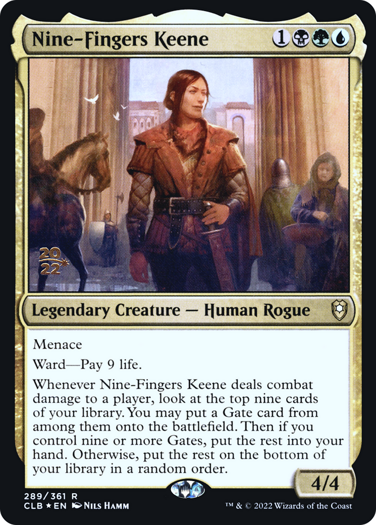 Nine-Fingers Keene [Promotions avant-première de Commander Legends: Battle for Baldur's Gate] 