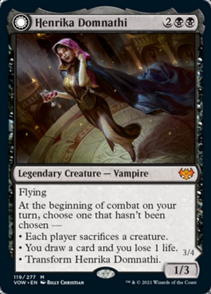 Henrika Domnathi (VOW-119) - Innistrad: Crimson Vow: (Double Faced Transform)