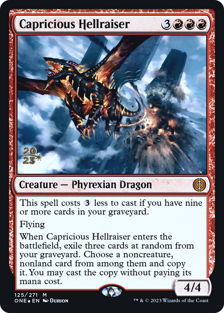 Capricious Hellraiser [Phyrexia : All Will Be One Avant-première Promos] 