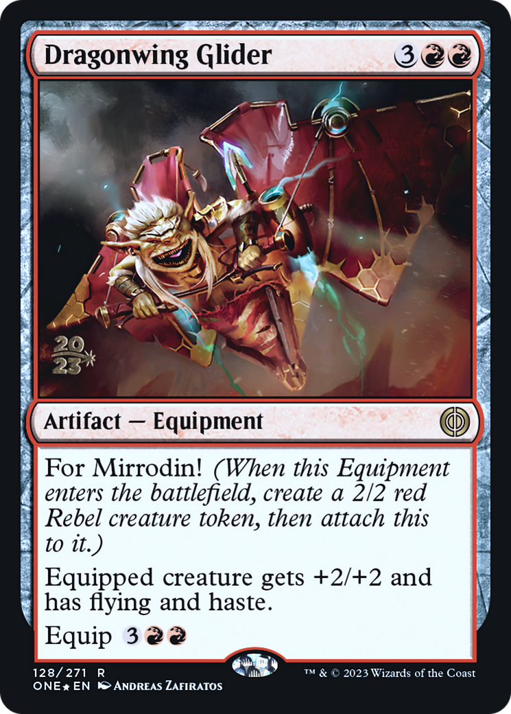 Dragonwing Glider [Phyrexia : All Will Be One Avant-première Promos] 