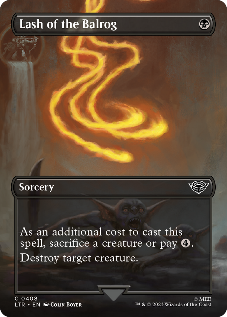 Lash of the Balrog (Borderless Alternate Art) [Le Seigneur des Anneaux : Contes de la Terre du Milieu] 