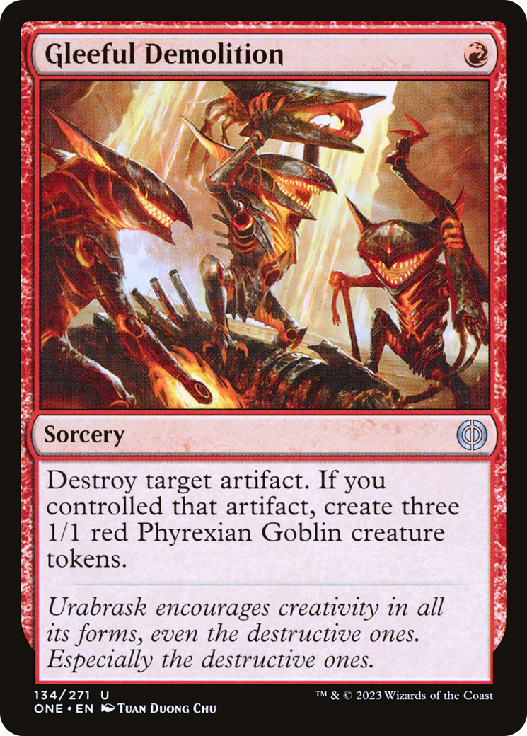 Gleeful Demolition [Phyrexia : Tous seront un] 