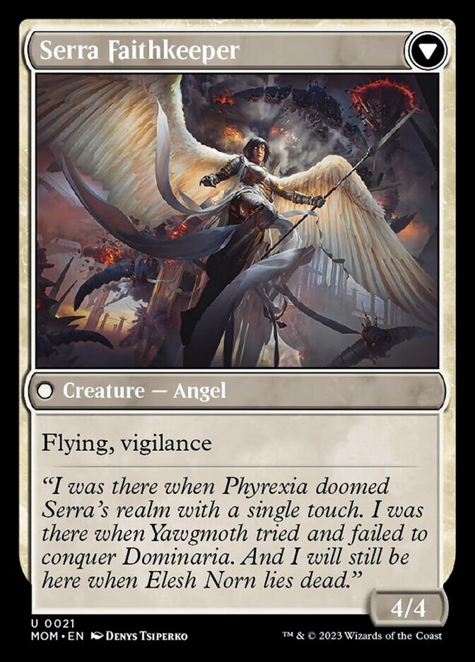 Invasion de Dominaria // Serra Faithkeeper [Marche de la Machine] 