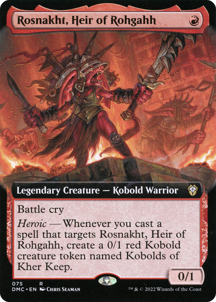 Rosnakht, héritier de Rohgahh (Art étendu) [Dominaria United Commander] 