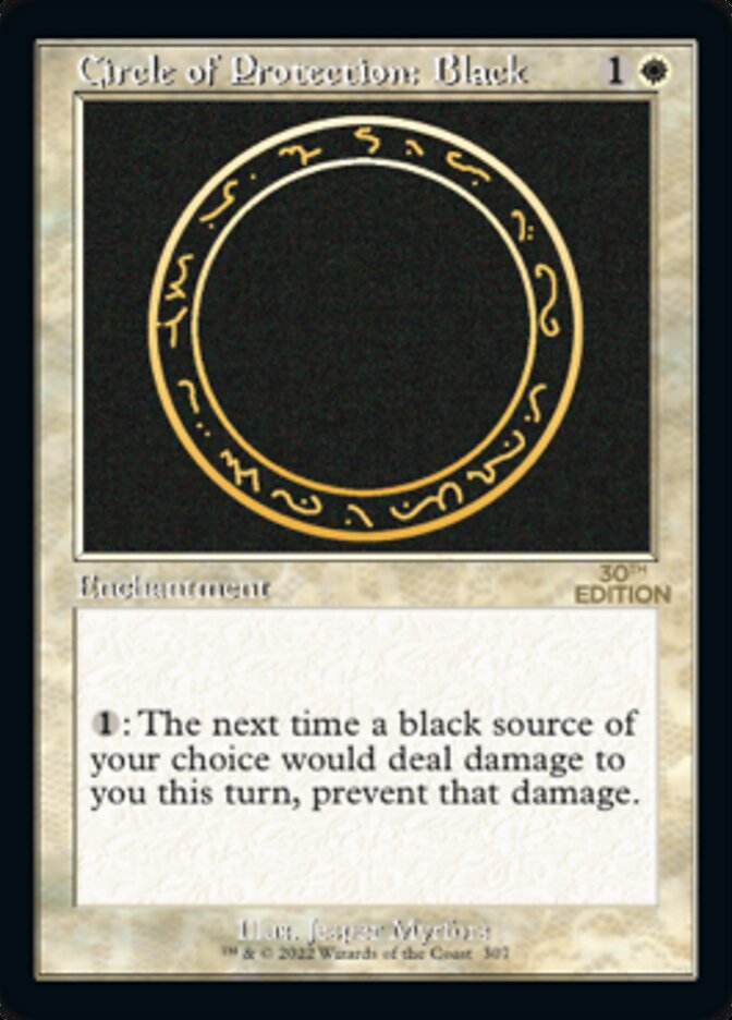 Cercle de protection : Noir (Rétro) [Édition 30e anniversaire] 
