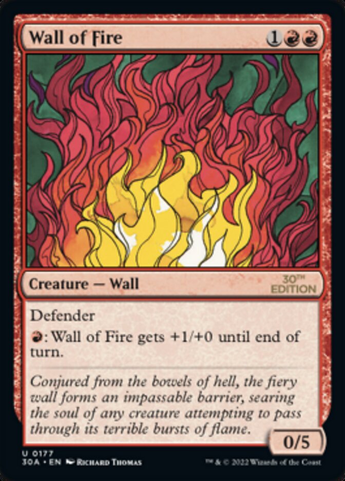 Mur de feu [Édition 30e anniversaire] 