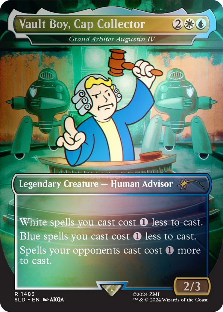 Vault Boy, Cap Collector - Grand Arbiter Augustin IV (Rainbow Foil) [Secret Lair Drop Series] 