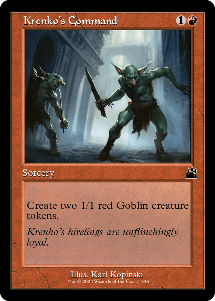 Commande de Krenko (cadre rétro) [Ravnica remasterisé] 