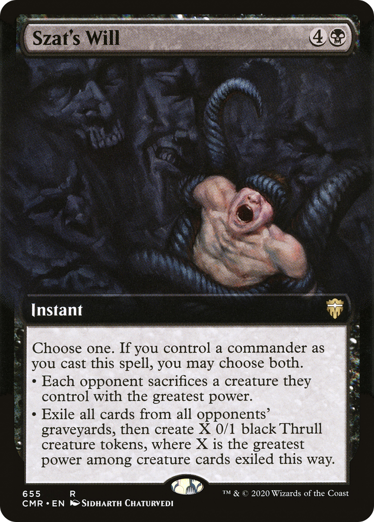 Volonté de Szat (art étendu) [Commander Legends] 