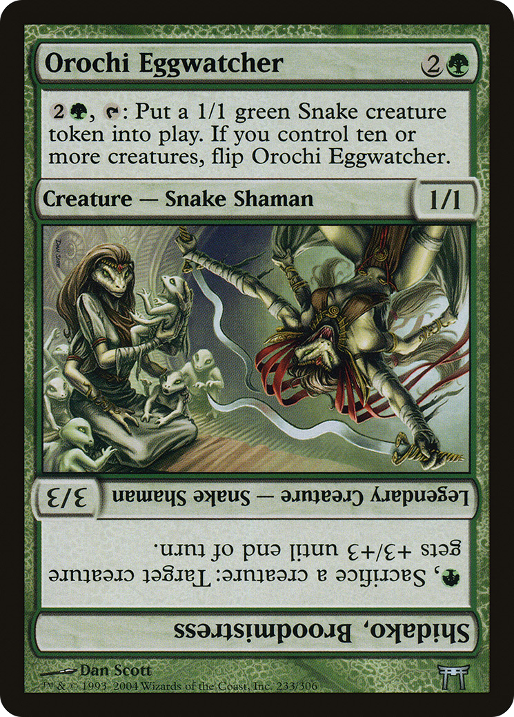 Orochi Eggwatcher // Shidako, Broodmistress (CHK-233) - Champions of Kamigawa