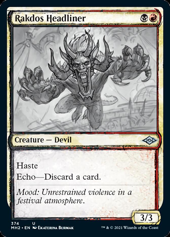 Tête d'affiche de Rakdos (esquisse) [Modern Horizons 2] 