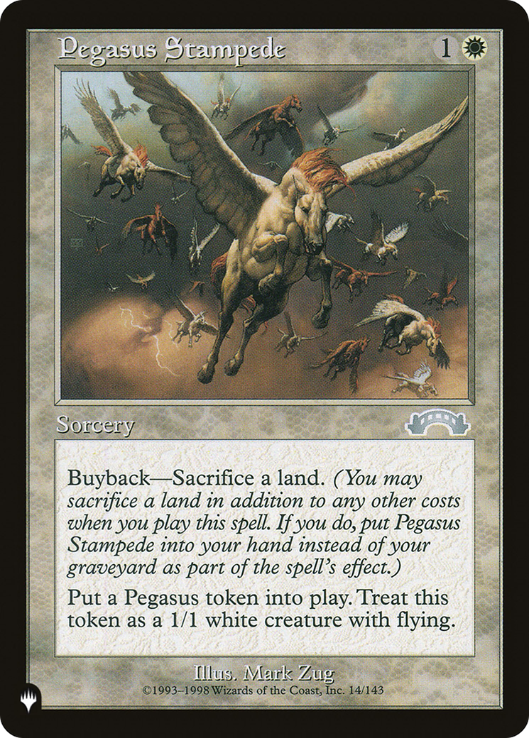 Pegasus Stampede [La liste] 