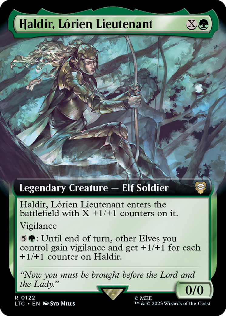 Haldir, Lorien Lieutenant (Extended Art) [Le Seigneur des Anneaux : Contes du Commandant de la Terre du Milieu] 