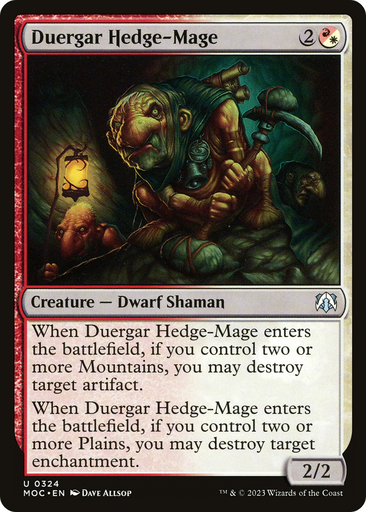 Duergar Hedge-Mage [Marche du commandant de la machine] 
