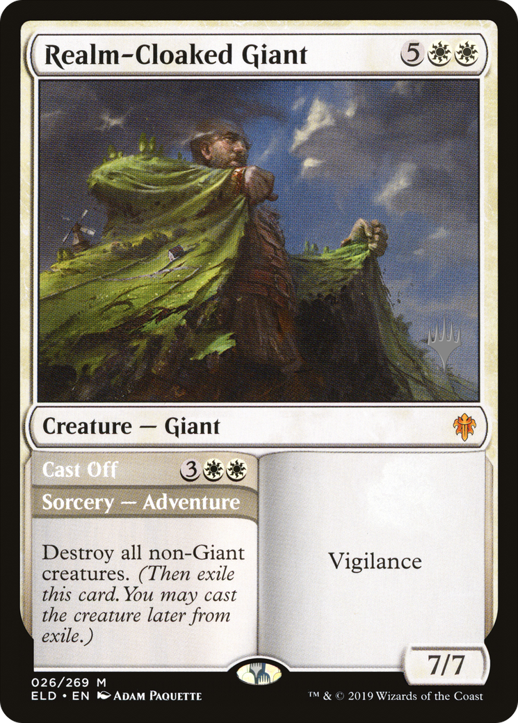 Géant masqué du royaume // Rejeté (Pack promotionnel) [Promos du Trône d'Eldraine] 