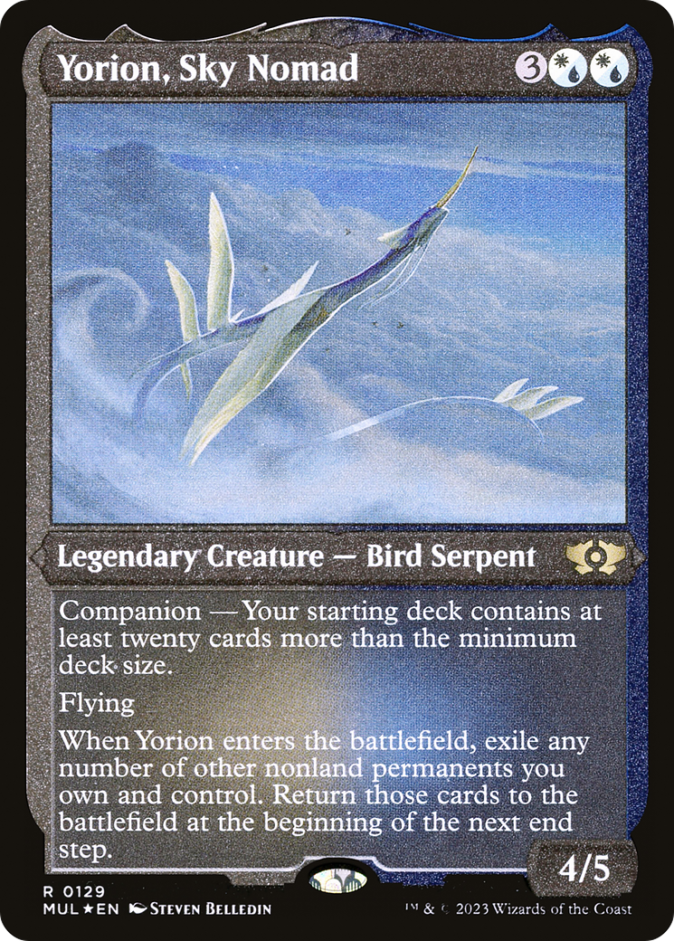 Yorion, Sky Nomad (Foil Etched) [Légendes multivers] 