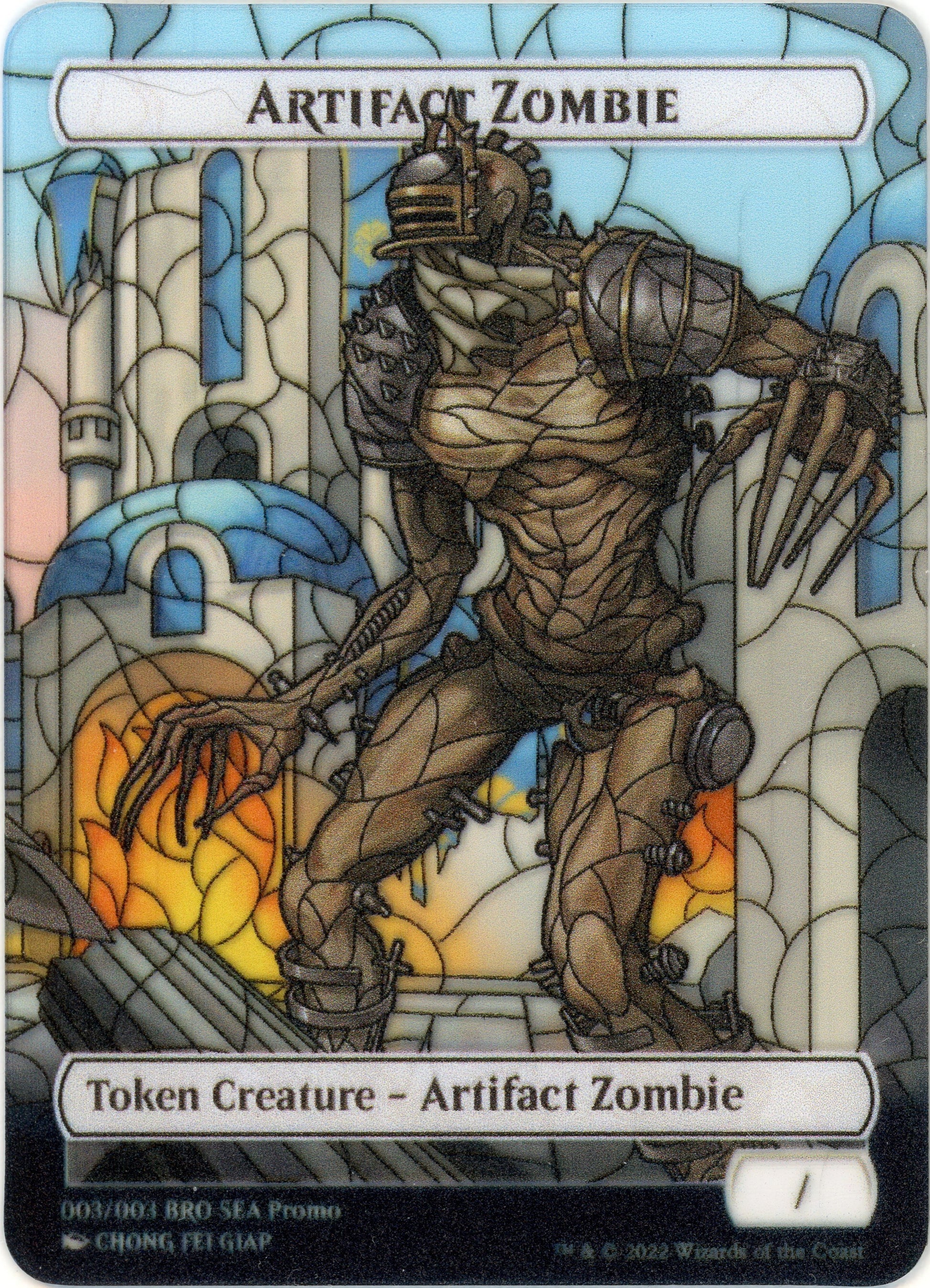 Jeton de zombie d'artefact (exclusivité SEA) [Jetons de guerre des frères] 