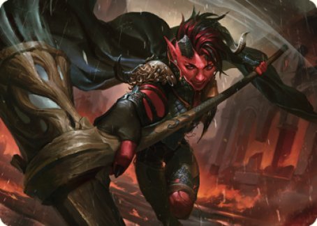 Carte d'art Karlach, Fury of Avernus (34) [Commander Legends : Battle for Baldur's Gate Art Series] 