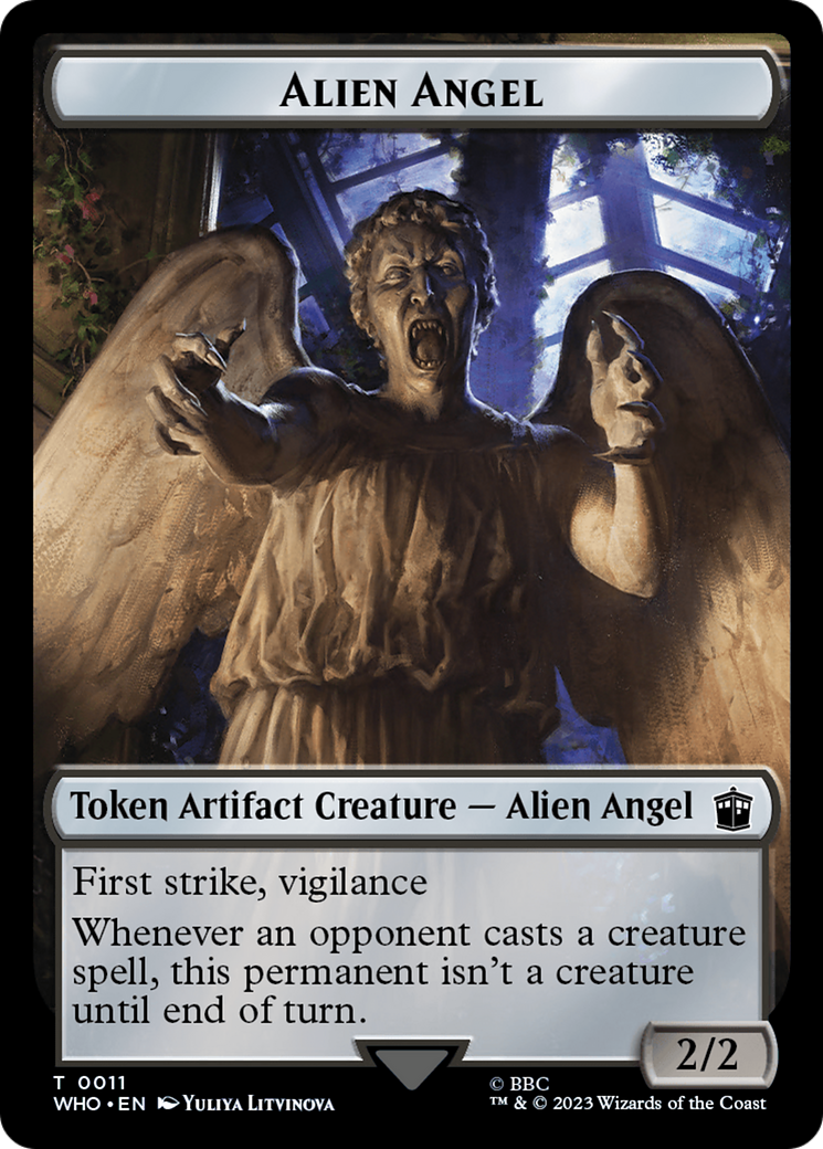 Alien Angel // Indice (0021) Jeton double face [Doctor Who Tokens] 