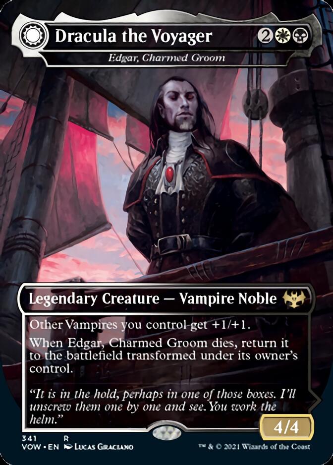Dracula the Voyager - Edgar, Charmed Groom (VOW-341) - Innistrad: Crimson Vow: (Double Faced Transform) (Borderless)