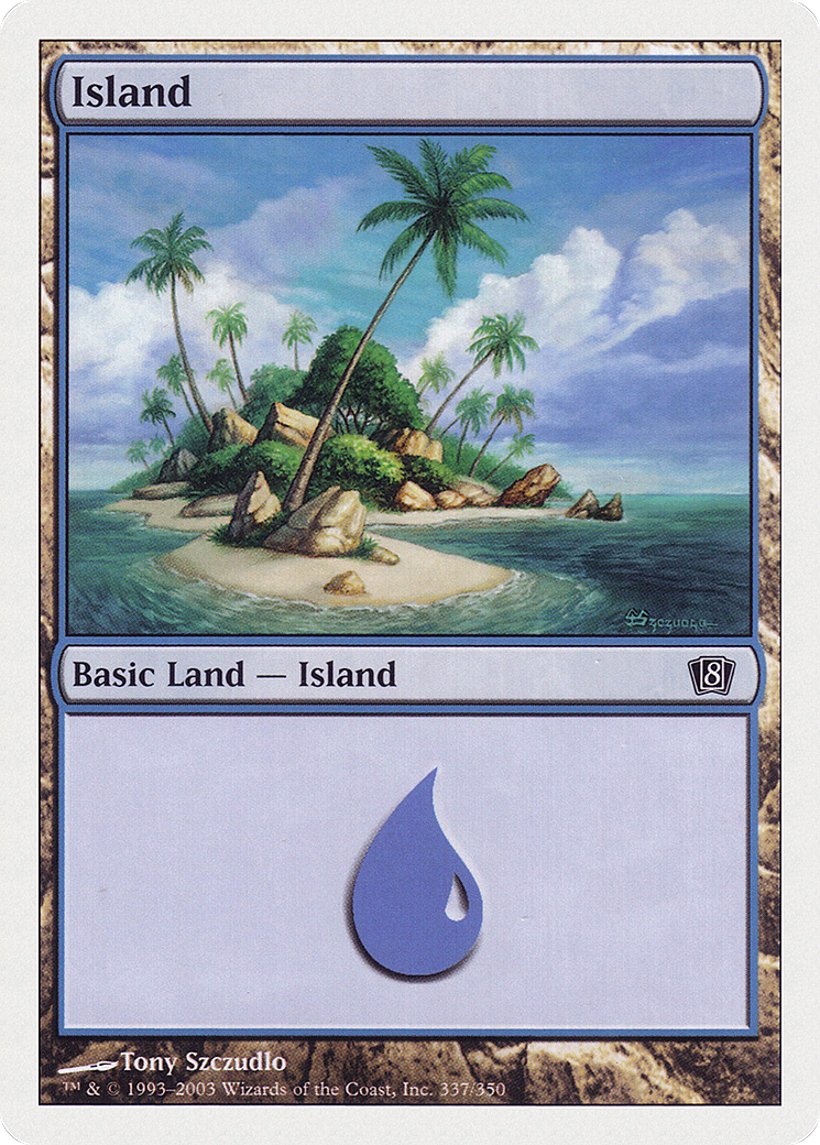 Island (337) (8ED-337) - 8th Edition Foil