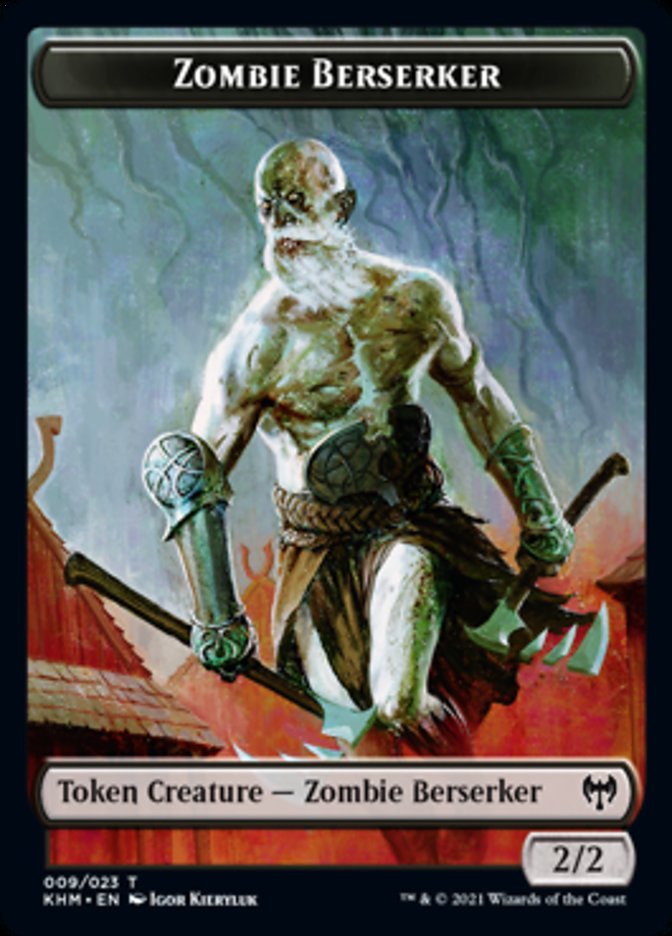 Jeton Zombie Berserker [Jetons Kaldheim] 