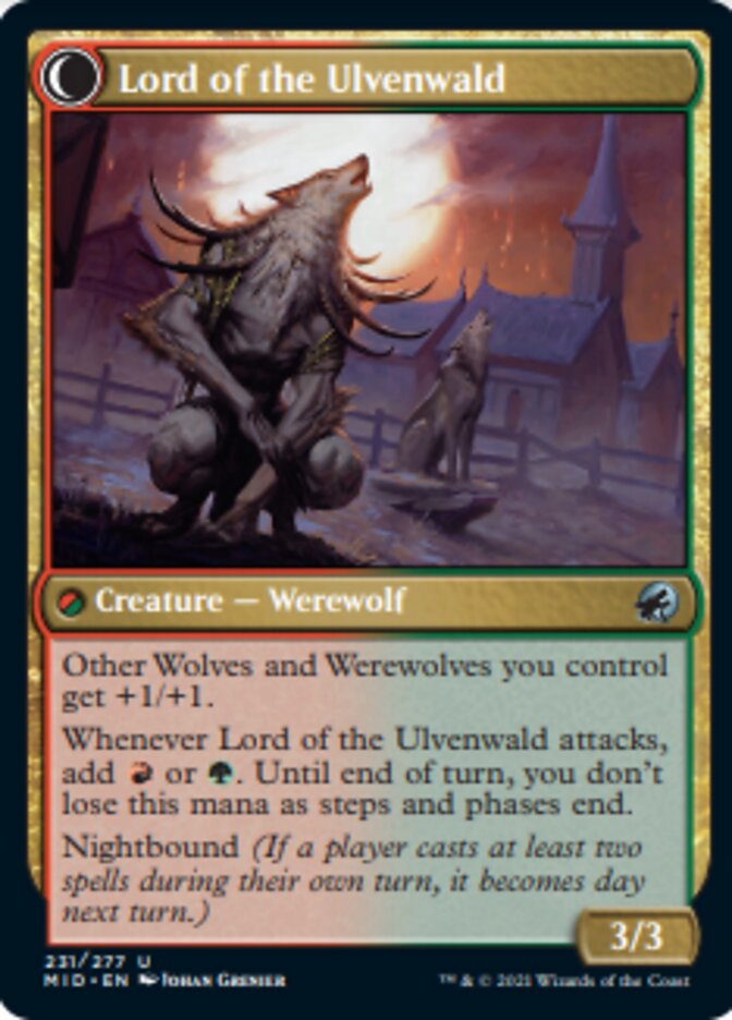 Kessig Naturalist (MID-231) - Innistrad: Midnight Hunt: (Double Faced Transform)