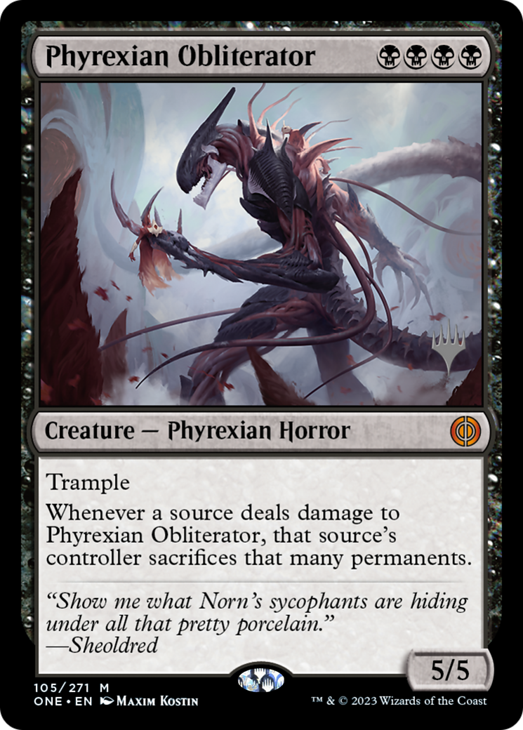 Phyrexian Obliterator (Pack promotionnel) [Phyrexia : All Will Be One Promos] 