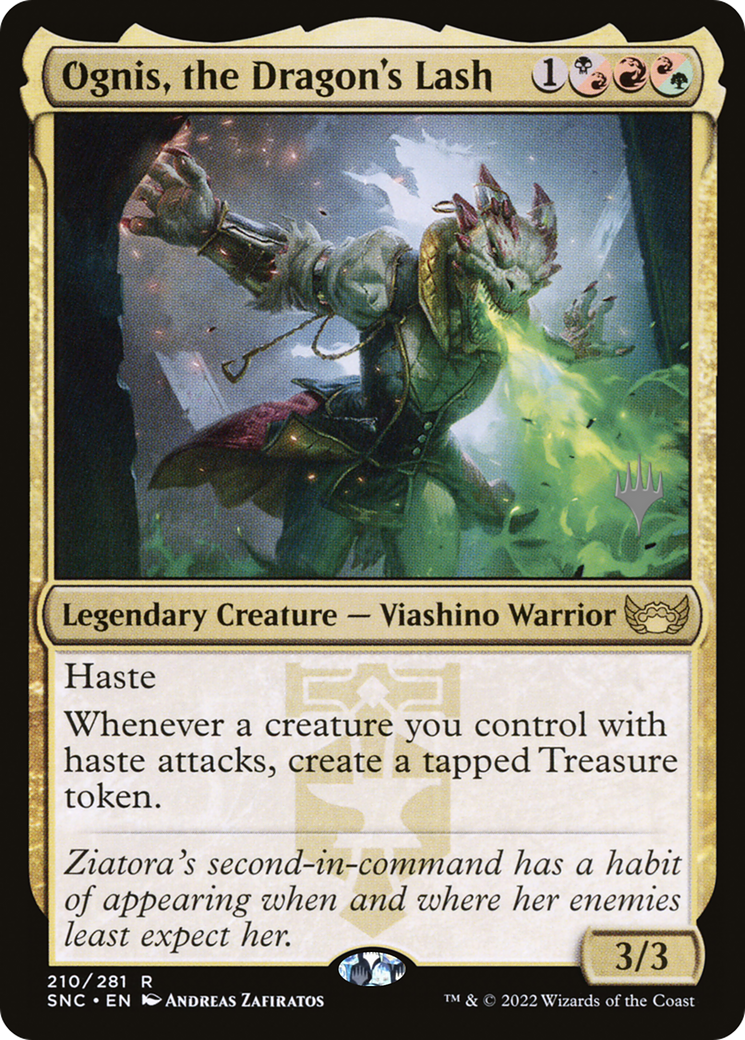 Ognis, le fouet du dragon (Pack promotionnel) [Streets of New Capenna Promos] 