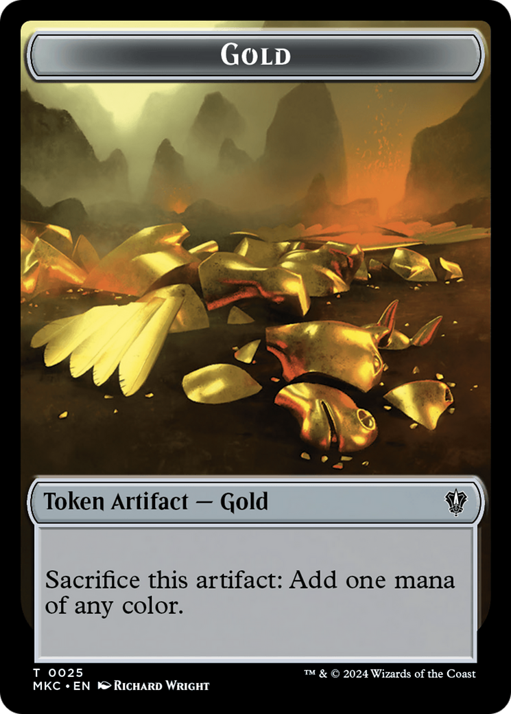 Or // Jeton double face du donjon des Kobolds de Kher [Meurtres à Karlov Manor Commander Tokens] 